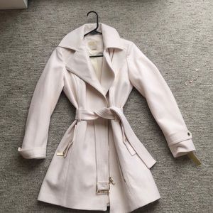 Michael Kors Cream Wool Trench Coat NWT